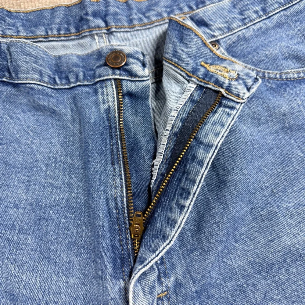Wrangler Relaxed Fit Denim Shorts Mens 40 Blue Cotton 606W4MS Medium Wash